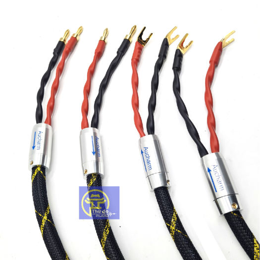 01 CẶP DÂY LOA AUCHARM 4 LÕI ĐỒNG CAO CẤP DÀI 1.5M