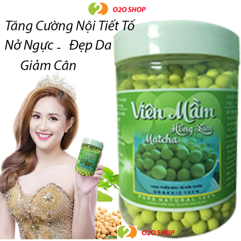 Viên Kẹo Mầm Đậu Nành Matcha Nở Ngực, Tăng Vòng 1, Đẹp Da,Tăng Sinh Lý Nữ
