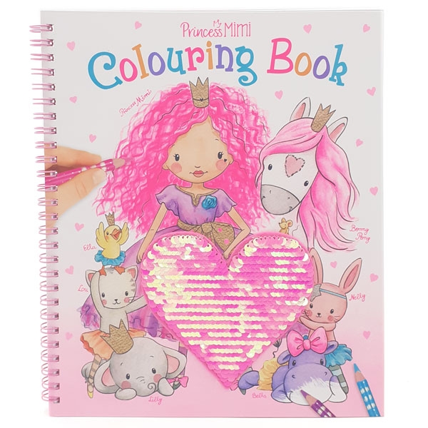 Vở thiết kế thời trang Princess Mimi sticker Book with Sequin
