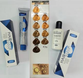 nhuộm lavox tone vàng thời trang intensive gold 10/3..6/33 Nano Collagen 3D Lavox m.pros Hair color cream 100ml