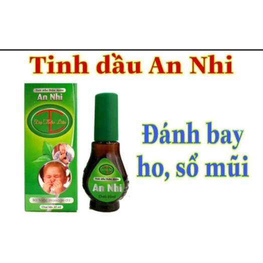 Tinh dầu an nhi ,viêm đường hô hấp, làm ấm, hết ho, hết c.ảm nắng, c.ảm gió, hết sổ mũi..DTL (20ml) .tặng 1 con lăn mattxa cầm tay 3D hoặc 1 tinh dầu sả chanh nguyên chất 45k