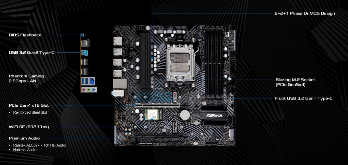 ASROCK B650M PG Lightning Wifi Motherboard | Lazada Singapore