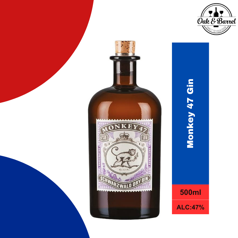 Monkey 47 Dry Gin 1L - Oak and Barrel