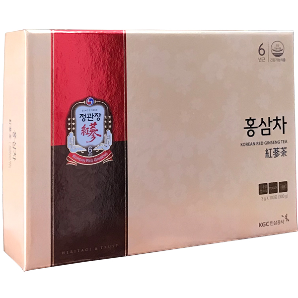 Trà Hồng Sâm KGC 300gr Tặng hộp dầu lạnh Glocosamine Omega 3, giúp tăng cường sức khỏe, giảm mệt mỏi, trà sâm hàn quốc, trà hồng sâm hàn quốc, Sâm Yến Hàn Việt
