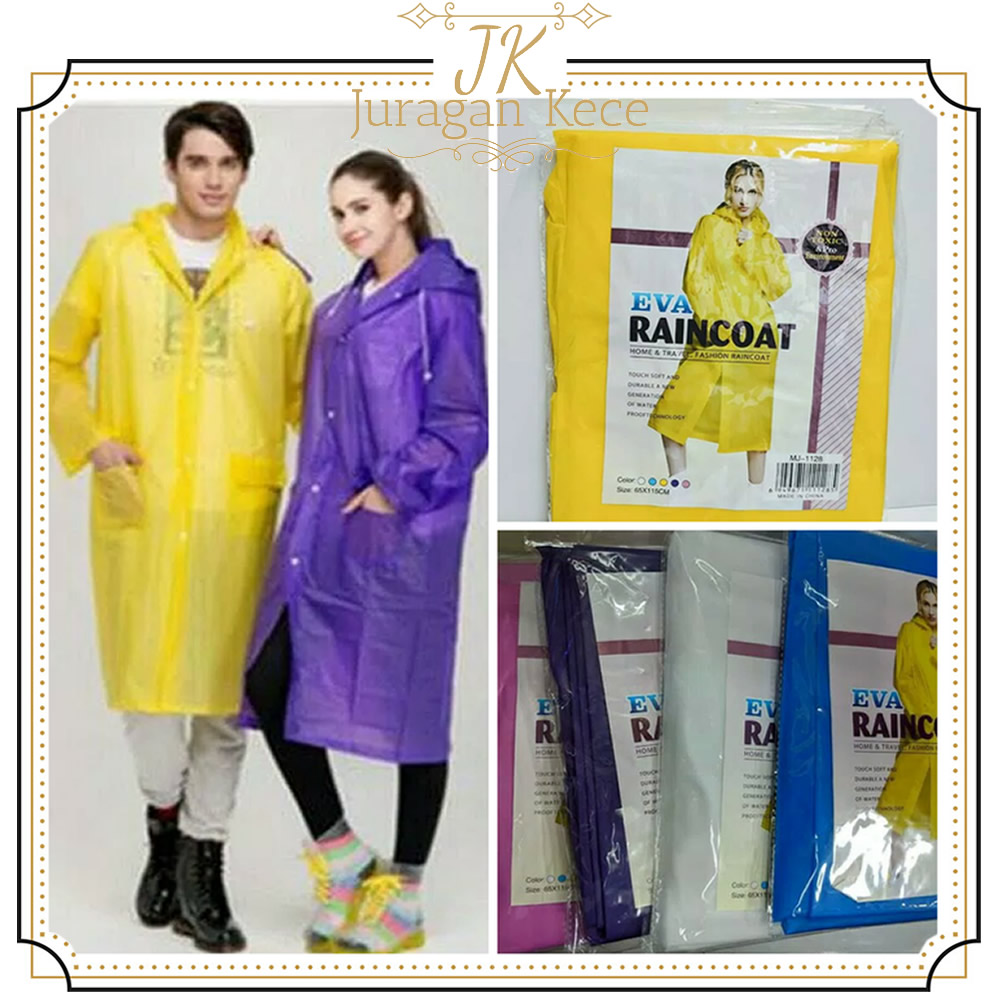 JUKE Eva Jas Hujan Ponco Dewasa Raincoat Lightweight Poncho Harga 14,341 rupiah*Gratis Ongkir