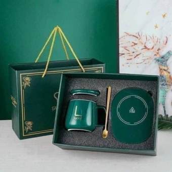 Bộ Cốc Sứ Hâm Nóng Đồ Uống Chưng Yến Kèm Đế Điện Lucky