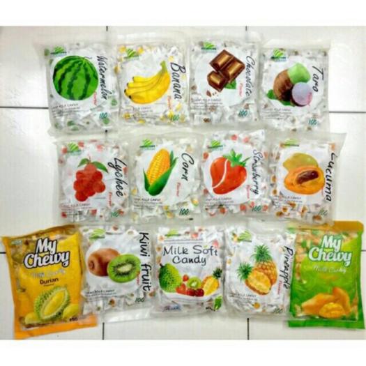 1 gói kẹo my chewy Thái Lan (đủ vị)