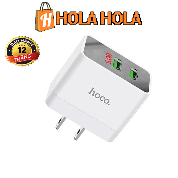 Cóc sạc đa năng hoco dc28 2 cổng usb max 5.0a - bảo hành 12 tháng