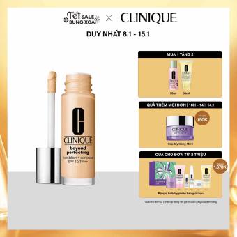 Kem nền đa năng 2 trong 1 kèm che khuyết điểm Clinique Beyond Perfecting Foundation + Concealer SPF 19/PA++ 30ml
