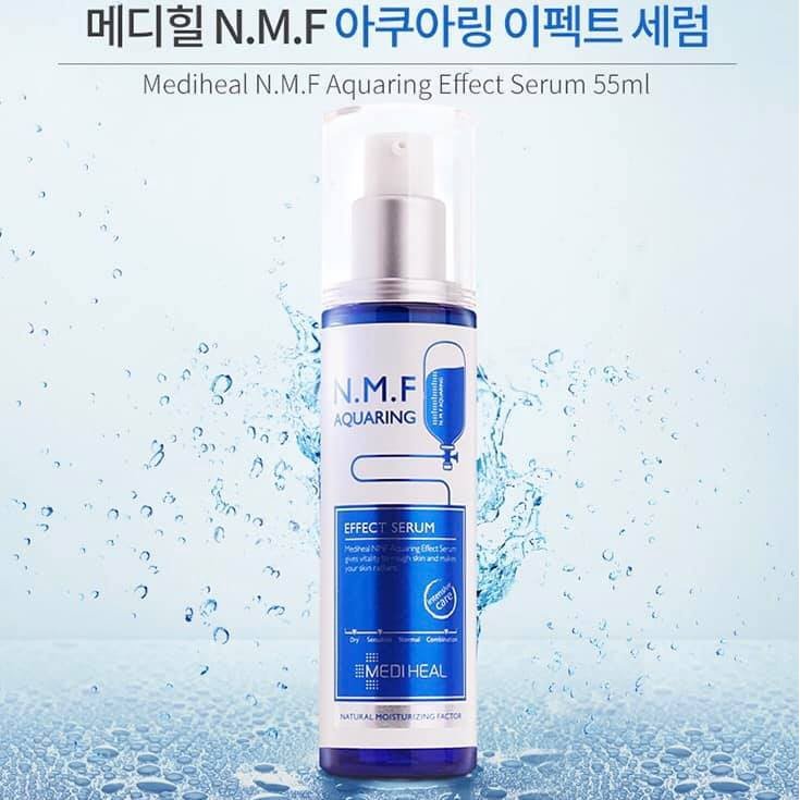 SeRum  Dưỡng Da Mặt Chuyên Sâu, Cấp Ẩm ,Giảm Mụn ,Sáng Da ,Ngừa Lão Hóa..  Mediheal N.M.F Aquaring Effect Serum 55ml