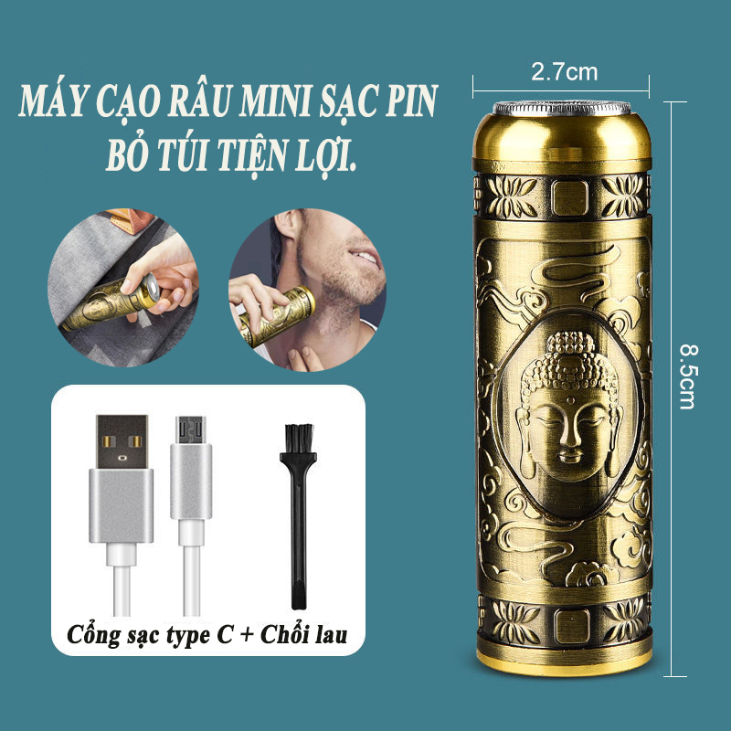 Máy cạo râu mini, máy cạo lông non, máy cạo lông nách lông tay lông chân vùng kín cho nam và nữ. Máy tẩy lông