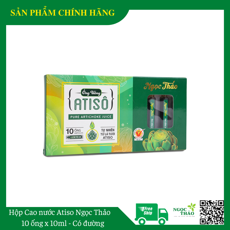 Hộp cao nước atiso ngọc thảo -pureca10 - cao atiso nguyên chất - cao lá tươi atiso