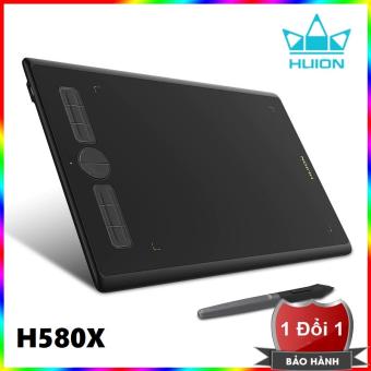 Bảng vẽ điện tử Huion Inspiroy H580X - Bảng vẽ đồ họa kỹ thuật số Huion H580X kèm bút không dùng pin lực nhấn 8192, tương thích với Chromebook, Mac, PC hoặc Android Mobile