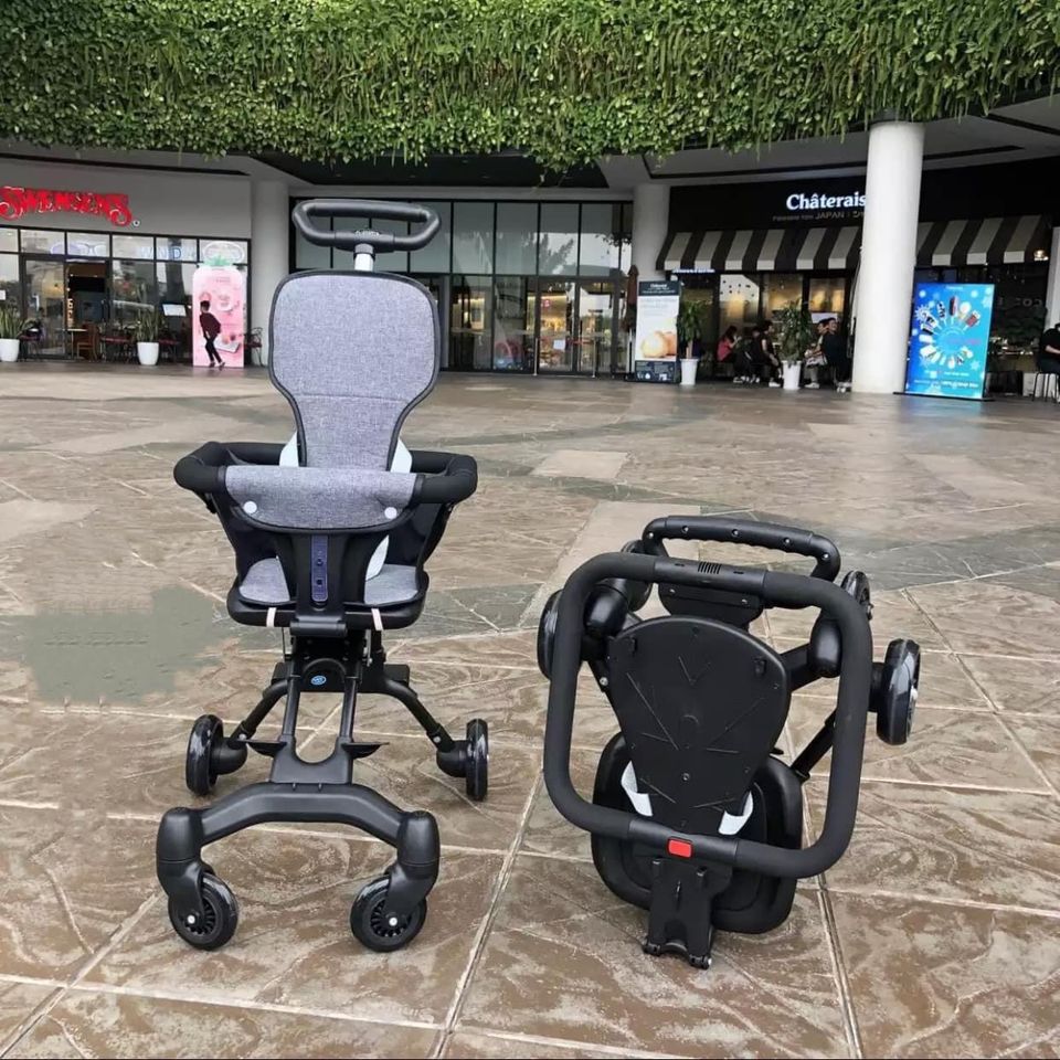 Xe đẩy du lịch cho bé, xe đảo chiều gấp gọn Vbaby 520