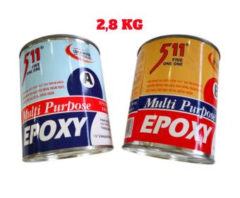 Keo AB Epoxy 511 2 Thành Phần 675G CHÍNH HÃNG - Keo AB Công Nghiệp -Keo AB Dán Sắt/ Keo AB Siêu Cứng Chịu Nhiệt/ Keo AB Trong Suốt/ Keo AB Siêu Cứng - Keo Epoxy/ Keo AB Thái Lan - Keo Dán Đa Năng Siêu Dính