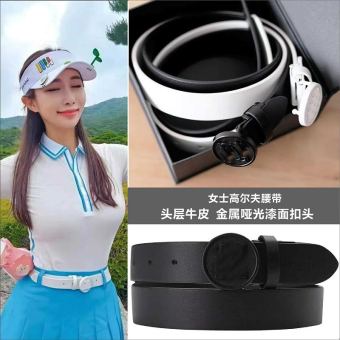 G/FORE Thắt Lưng Nữ Golf Thắt Lưng Nữ Cắt Miễn Phí Da Bò Thông Thường Ngoài Trời Trắng Đen J.LINDEBERG Scotty Cameron1