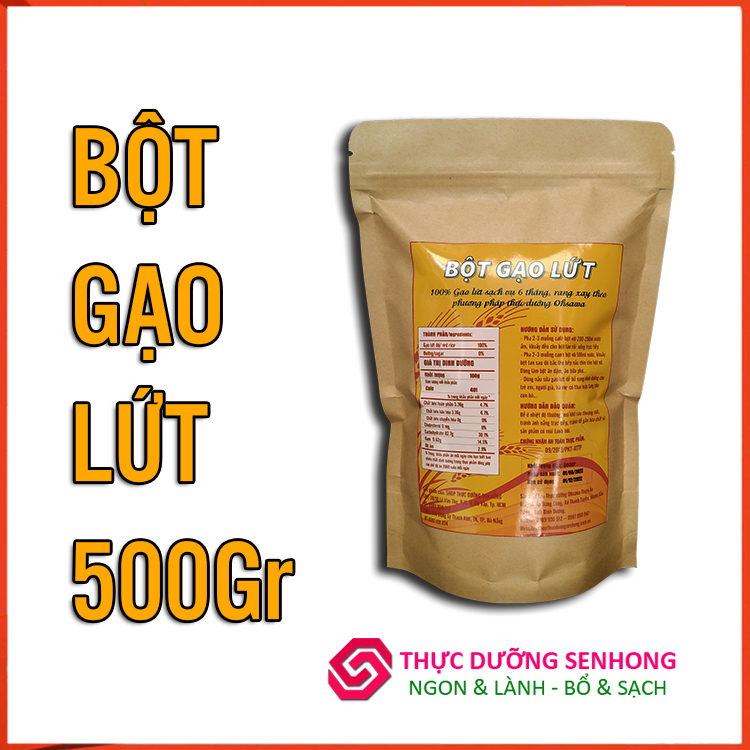 Bột gạo lứt đỏ rang xay (500gr) Giúp cơ thể lập lại quân bình, phù hợp với người tiểu đường, ăn kiêng, giảm cân
