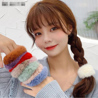 Dây cột tóc buộc tóc lông phong cách thời trang hàn quốc hot trend Mã D01