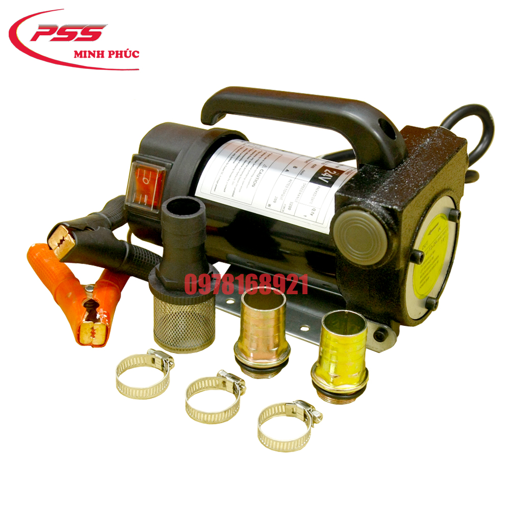 Máy bơm dầu, bơm xăng, bơm diesel dùng điện ắc quy 12 - 24V ,bơm hóa chất , chất lỏng