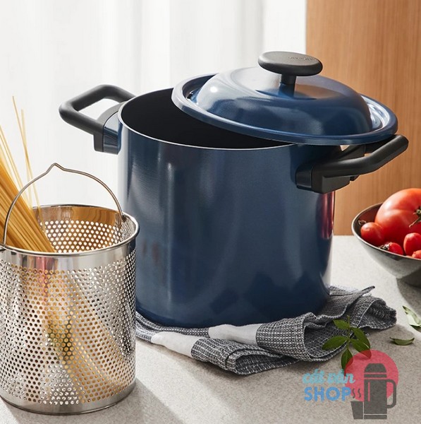 Nồi hầm Decor Lock&Lock 20cm thân cao LDE1204IH màu xanh navy