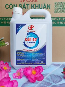 Sát khuẩn nhanh can 4kg5, còn 90 độ, chuẩn độ