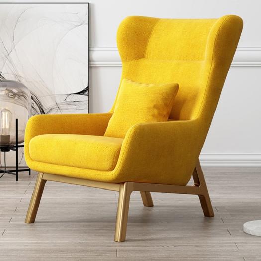 Ghế Sofa Lưng Cao Kèm Đôn-Ghế Sofa Đơn Nỉ Kèm Đôn