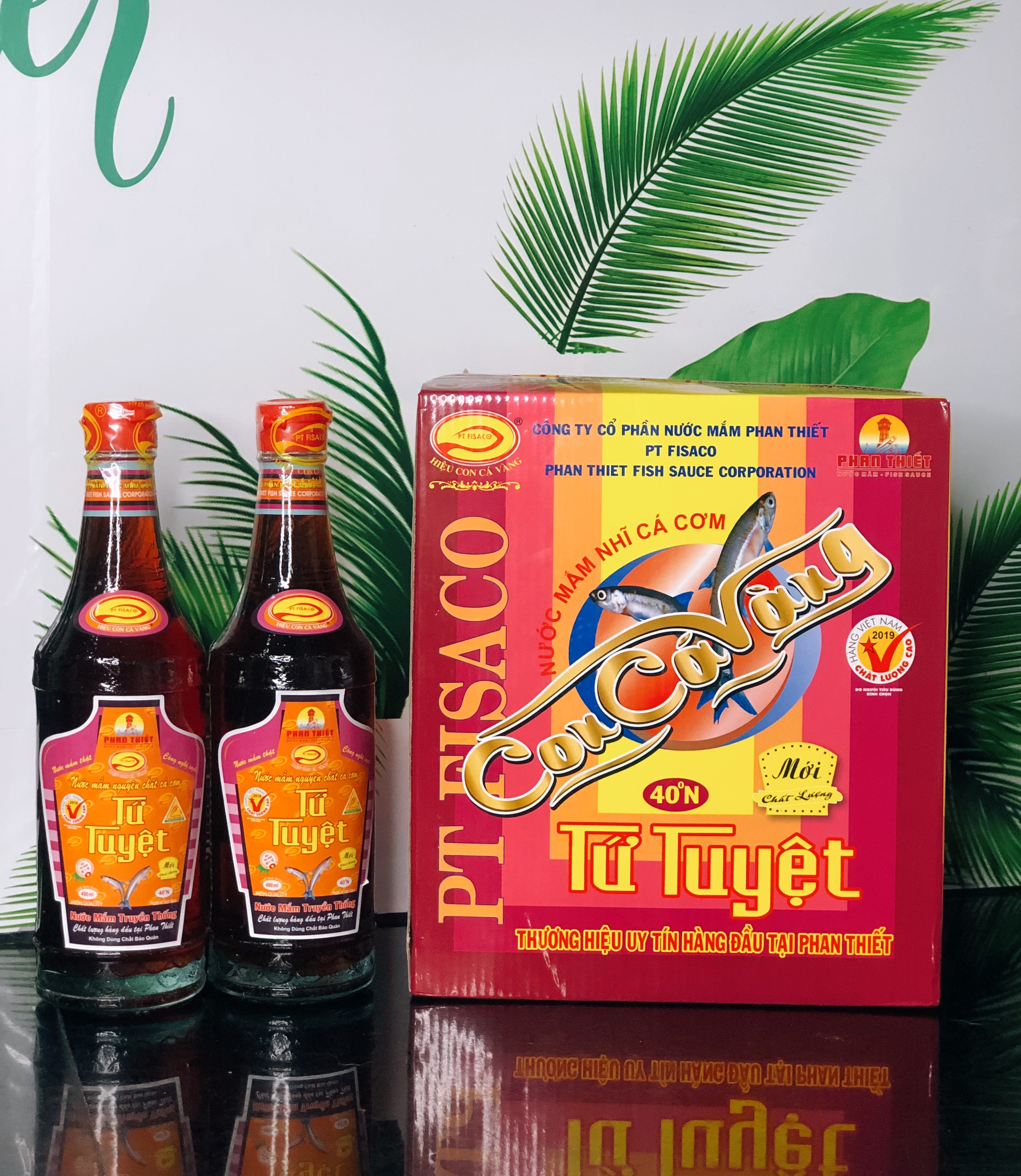 Nước mắm nhĩ cá cơm tứ tuyệt _ 1 thùng 6 chai _ 490ml/chai