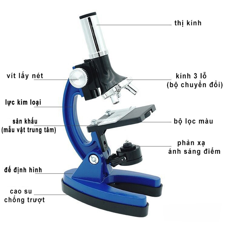 Kính hiển vi sinh học 100x -1200x phóng đại cao dành cho học sinh - kính hiển vi quang học cho trẻ em
