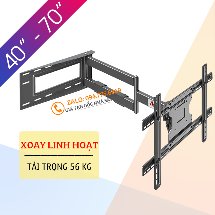 [Xoay Vuông Góc 90 Độ] Giá Treo Tivi Xoay Siêu Rộng NB SP2 40 - 70 Inch - Xoay Đa Năng NorthBayou [ Cao Cấp Hơn NB P6 ]