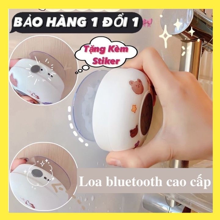 Loa Bluetooth Chống Nước - Loa Mini Không Dây Gắn Tường, Nhà Tắm