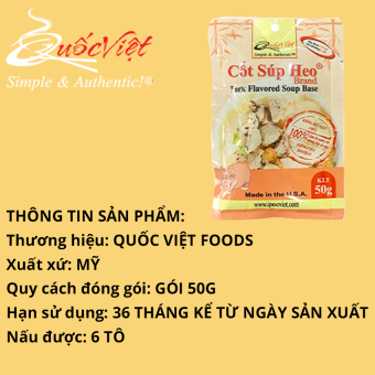 Gia vị nấu súp heo chuẩn vị Cốt Quốc Việt 50g [Quốc Việt Foods, USA]