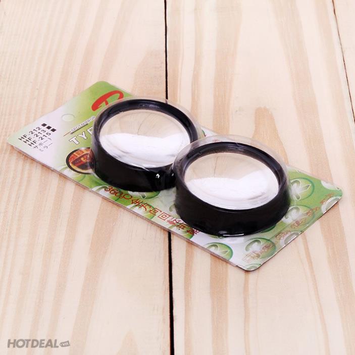Gương cầu lồi không viền xoay 360 độ gắn gương chiếu hậu tăng tầm nhìn cho ô tô, xe hơi. an toàn