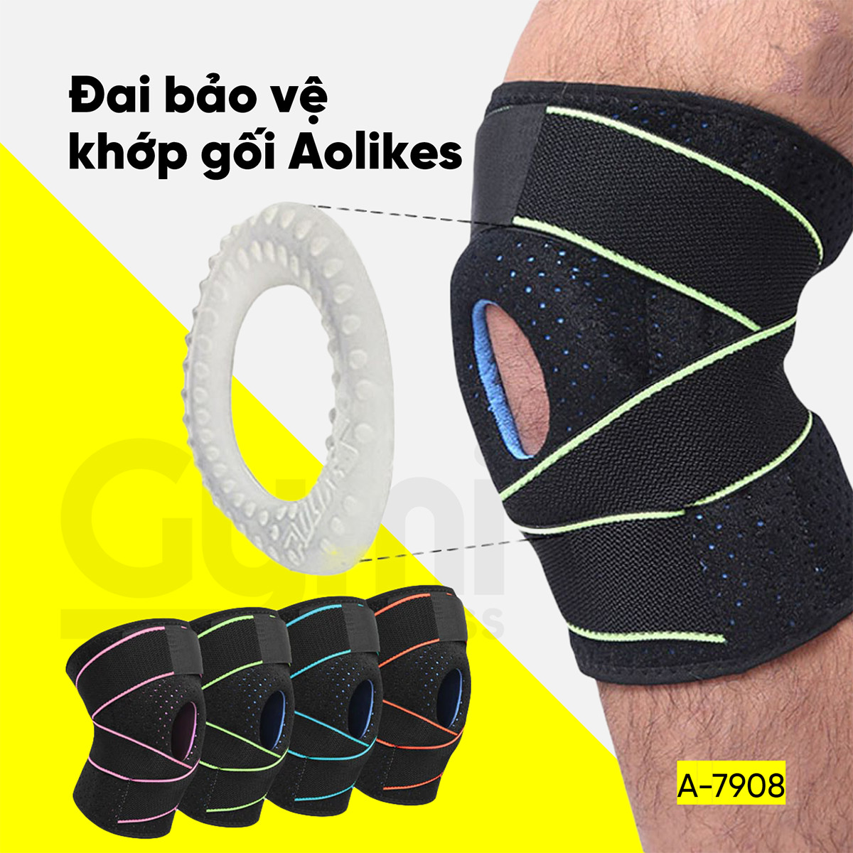 [HCM]Đai Cuốn Bảo Vệ Khớp Gối Cao Cấp Aolikes A-7908