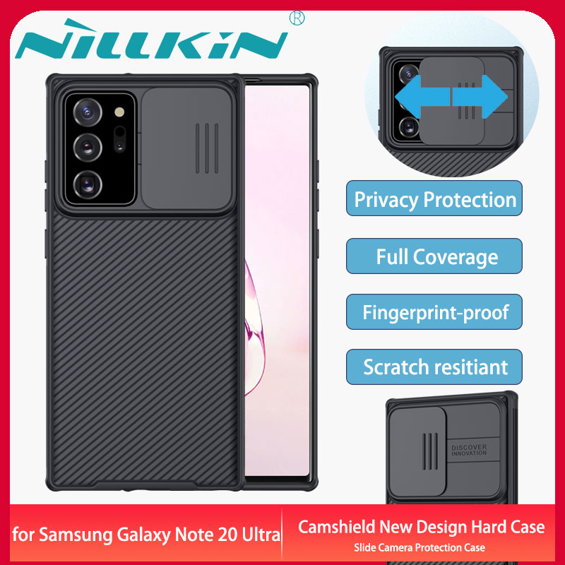 Nillkin Ốp Cho Samsung Galaxy Note 20 Ultra Vỏ Trượt Camshield Pro Vỏ Chống Trầy Xước Bảo Vệ Máy Ảnh Vỏ Ốp Bao Phủ Xung Quanh