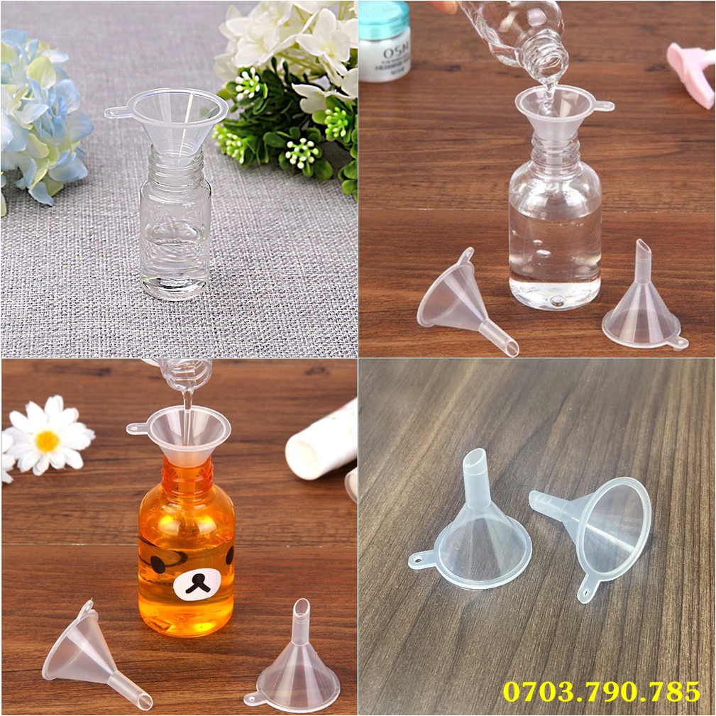 Phễu nhựa mini chiết mỹ phẩm