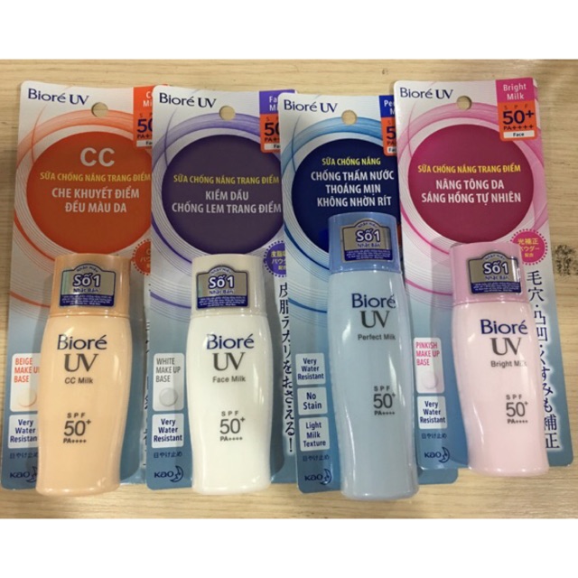 Sữa chống nắng biore uv spf50+pa++++