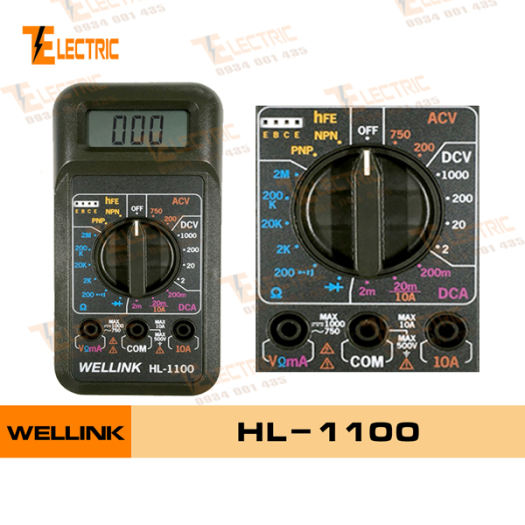 WELLINK HL - 1100 Đồng Hồ Đo Điện Vạn Năng Wellink HL 1100