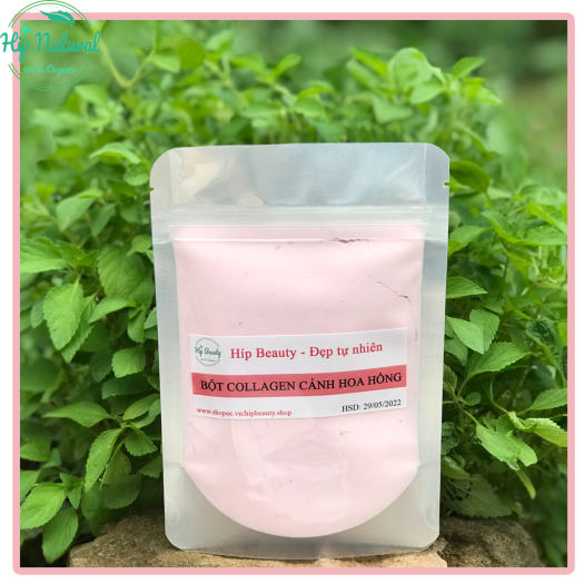 Mặt nạ dẻo collagen cánh hoa hồng chăm sóc da 100GR, bột mặt nạ hoa hồng chăm sóc da tự nhiên
