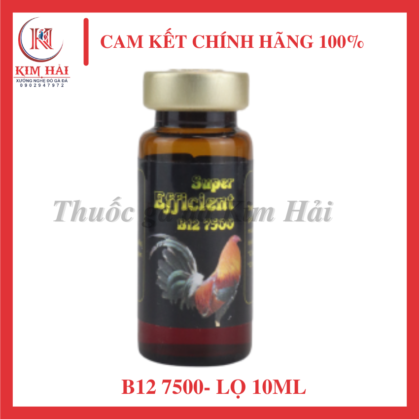 B12 7500-lọ 10ml-giúp gà t.ă.n.g bo,nh.a.n.h lên nước mu,không gây nóng cho chiến kê .