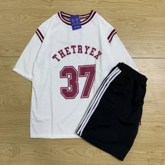 Đồ Bộ Thể Thao Ulzzang Hàn Quốc Số 37 Cute  Thun Coton  Đồ Bộ Đẹp  Đồ Bộ Nam Nữ Mặc Nhà  Đồ Bộ Bóng Rổ Đẹp TTSLB0110