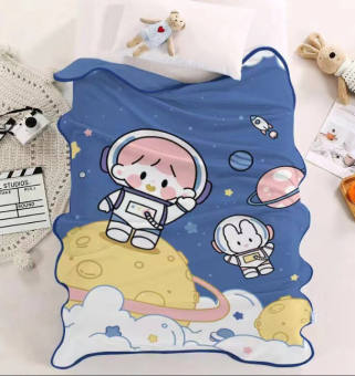 Chăn nhung tuyết cho bé, chăn lông mỏng mịn họa tiết dễ thương