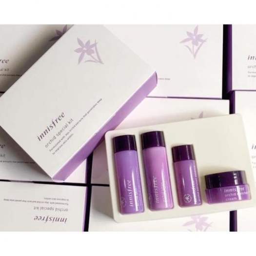 Bộ dưỡng trẻ hóa da Hoa Lan Tím Hàn Quốc  Innisfree Orchid Special Kit 4 Items