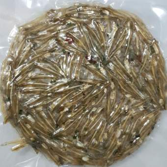 0.5kg Bánh tráng cá cơm than nướng chiên giòn