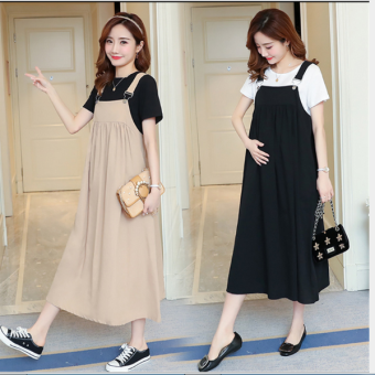 ĐẦM  VÁY BẦU CÔNG SỞ  YẾM  2 MÀU ( có kèm áo thun )