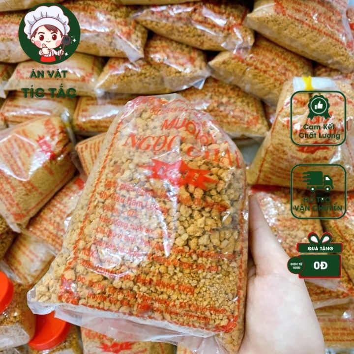 500g muối ớt ngọc châu hàng loại 1 cay ngon - muối tôm chay tây ninh