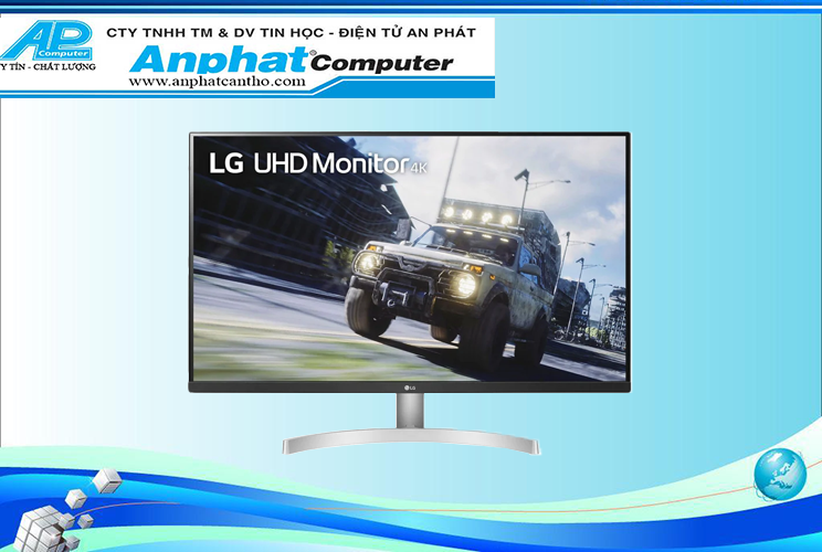 Màn hình LCD LG 32UN500-W (31.5inch/4K/VA/60Hz/4ms/350nits/HDMI+DP+Audio/Loa) - Hàng Chính Hãng - Bả