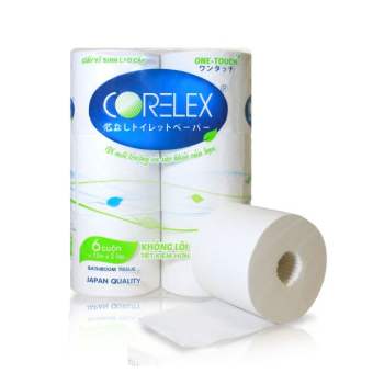 Giấy Vệ Sinh Cao Cấp Corelex Bịch 6 Cuận - Gvsco