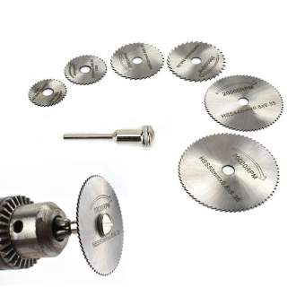 RFHFHTRE Đĩa Trục Gá Cắt Khắc Chế Biến Gỗ 6Mm Dụng Cụ Xoay Điện Lưỡi Cưa Tròn