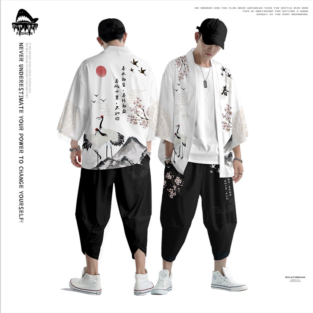 Set đồ Cosplay - Haori Kimono Yunhe Jiuxiao phong cách Nhật Bản BSK09