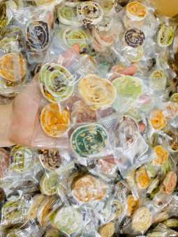500gr Kẹo Dừa Cuộn  mix 7 vị đặc sản Bến Tre hoặc 1ký kẹo Dừa cuộn mix 7 vị đặc sản Bến Tre- ăn vặt- bánh kẹo bao ngon , bánh kẹo tết.